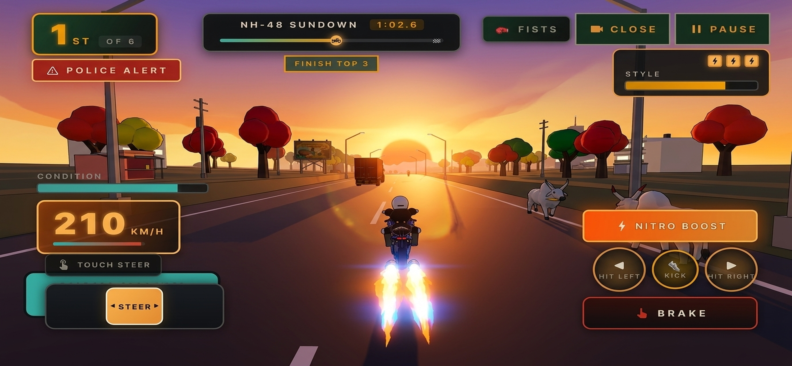 NH-48 Sundown twin nitro exhaust boost